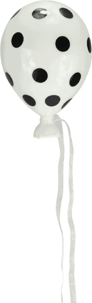 LUFTIKUSS Ballon zum Hängen 15 cm Glas weiß