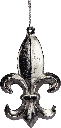 BOURBONE Hanger 13 cm Metal antique-silver