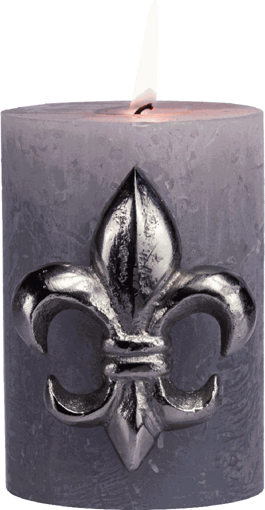 BOURBONE Candle Pin 8 cm Metal antique-silver