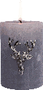 VENISON Kerzenpin 6 cm Metall antik-silber