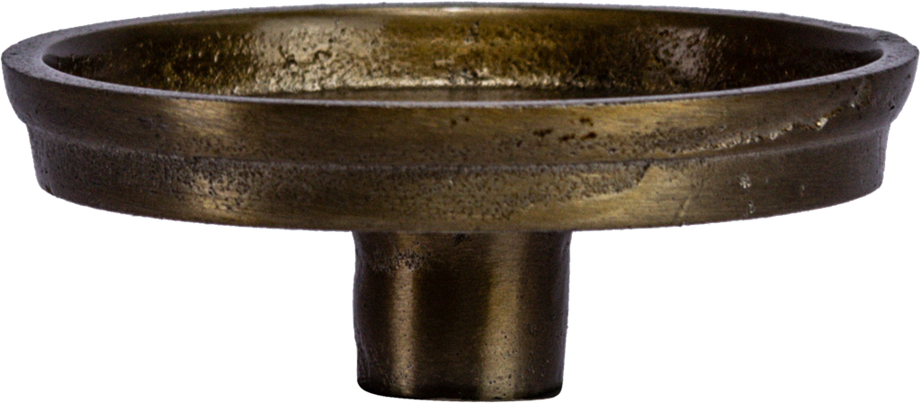 Top-Plate for Candleholder Ø 9 cm for Pillar Candles Metal brass
