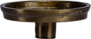 Aufsatzteller Ø 9 cm für Stumpenkerzen Metall messing