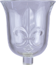 BOURBONE Teelicht-Aufsatzglas 10,5 cm Glas klar