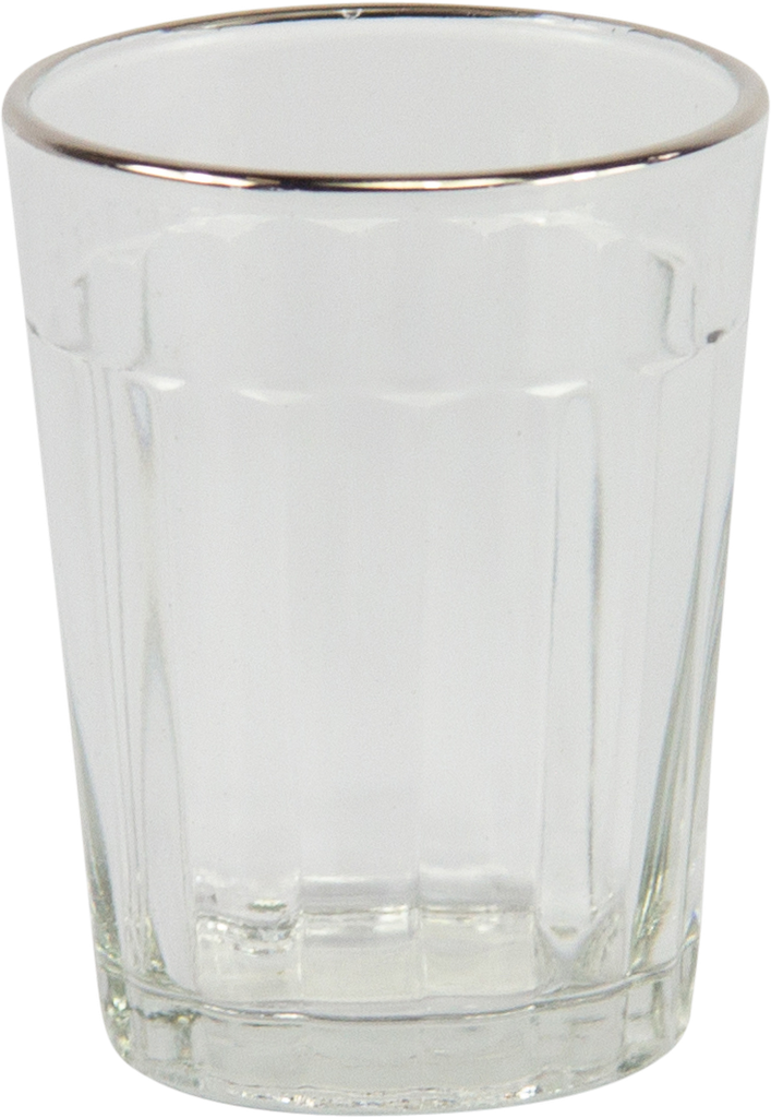 Hurrican 8,5 x Ø 6,5 cm Glass clear with silver Rim