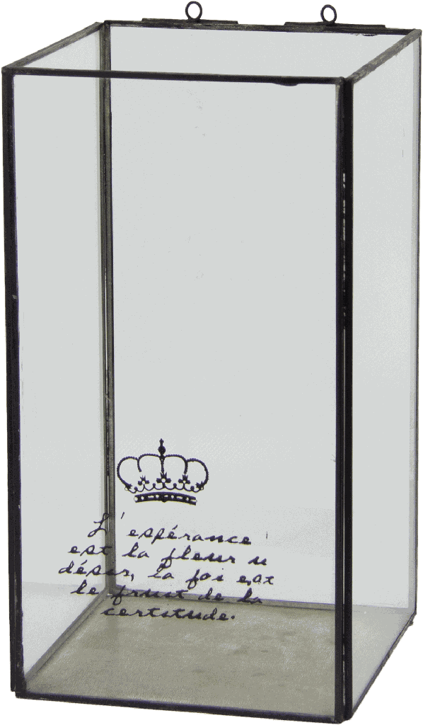 Hurrican 16 x 16 x 30 cm Glass black