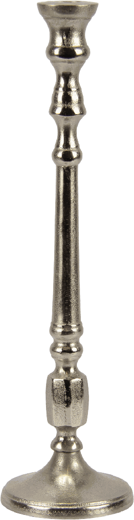 CLASSIC Kerzenständer Höhe 37,5 cm Metall antik-silber