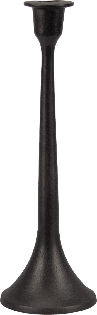 TORRE Kerzenständer Höhe 29 cm Metall schwarz