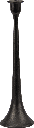 TORRE Kerzenständer Höhe 35 cm Metall schwarz