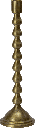 DROP Kerzenständer Höhe 35 cm Metall messing