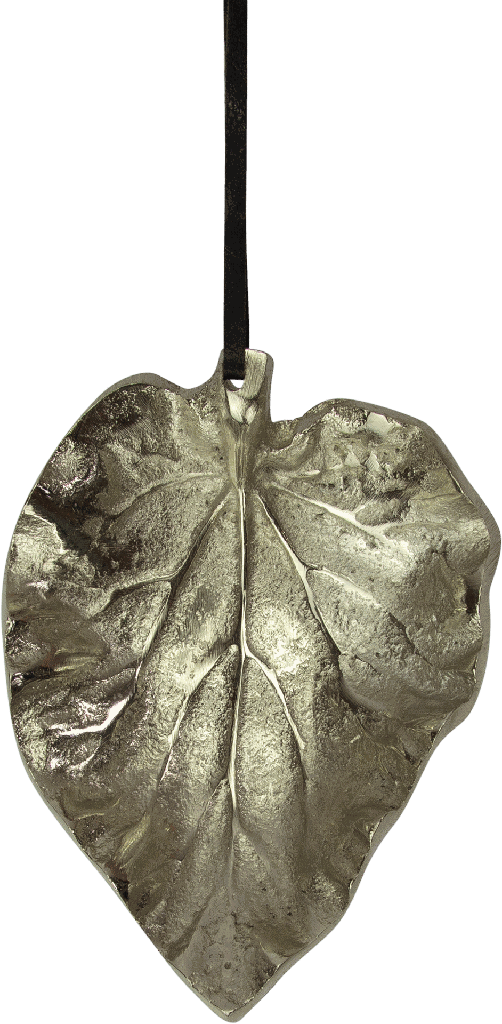 BEECH Blatt 13 cm Metall antik-silber
