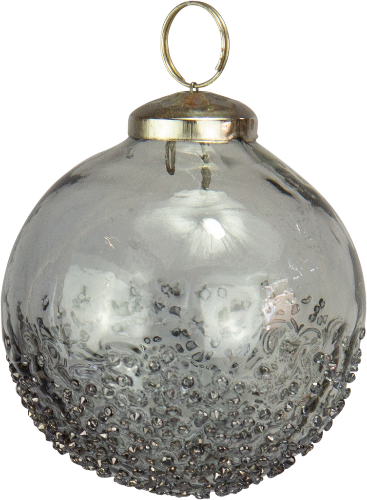 Ball 8 cm Glass smoke