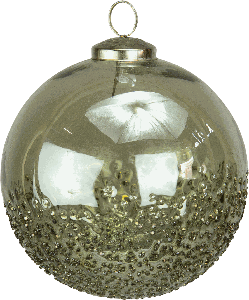 Ball 12 cm Glass green