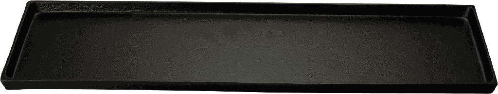 BASIC Candle-Tray 20 x 70 cm Metal black