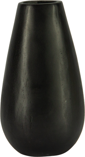 [23327A70] DROP Vase 15 cm Metal black