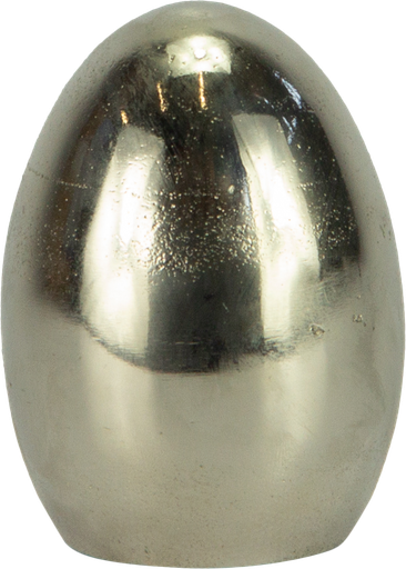 [23335A99] Egg standing 9,7 cm Metal antique-silver