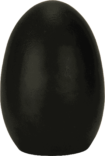 [23337A70] Egg standing 23,5 cm Metal black