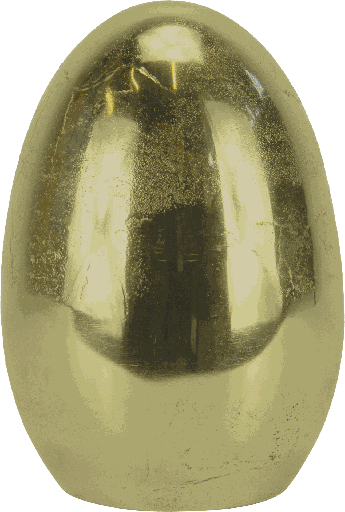 [23337A90] Egg standing 23,5 cm Metal brass