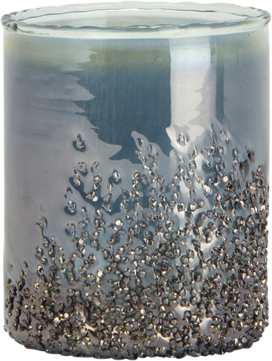 [23401A77] Hurrican 10 x Ø 8 cm Glass smoke