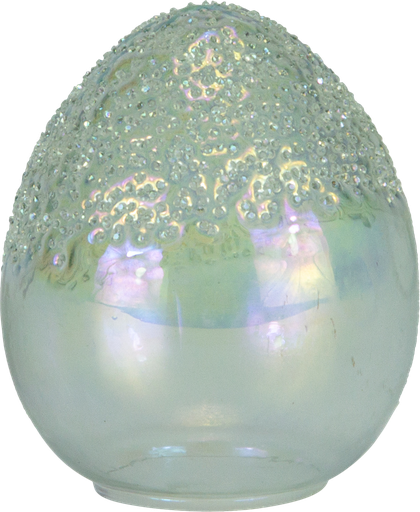 [23411A00] Egg standing 14 cm Glass clear