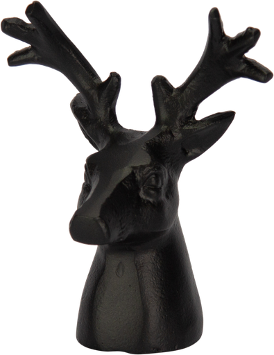 [24016A70] VENISON Deer Decorative Object 14.5 cm Metal black