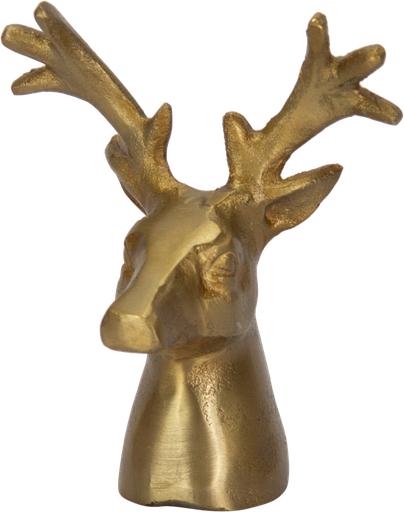 [24016A90] VENISON Hirsch Dekorationsobjekt 14,5 cm Metall messing