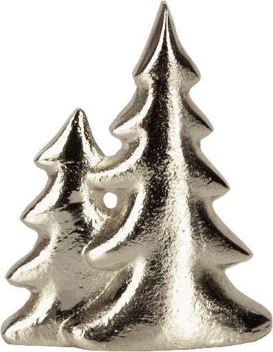 [24017A99] TREE 17,5 cm Decorative Object Metal antique-silver