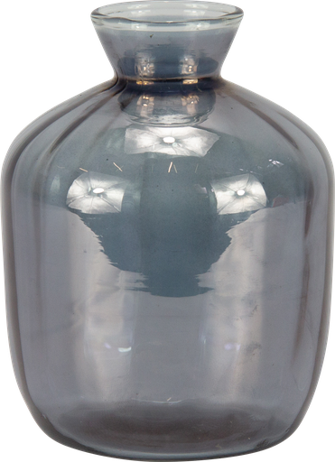 [24021A77] Vase 18 x Ø 13 cm Glass smoke