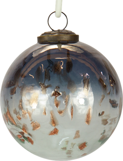 [24031W77] Ball 9,5 cm Glass smoke