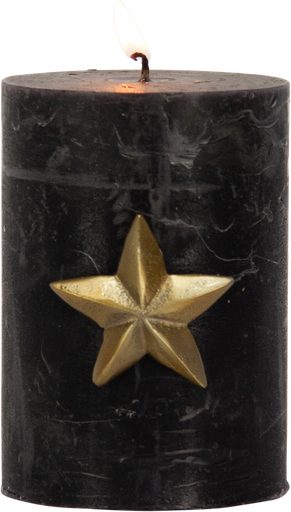 [24051A90] STAR Kerzenpin 4,5 cm Metall messing