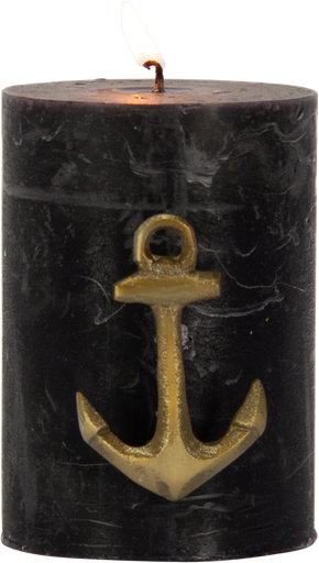 [24061A90] ANCHOR Kerzenpin 6,5 cm Metall messing
