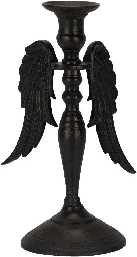 [24080A70] CUPID Candleholder Height 27 cm Metal black