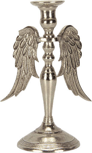 [24080A99] CUPID Candleholder Height 27 cm Metal antique-silver
