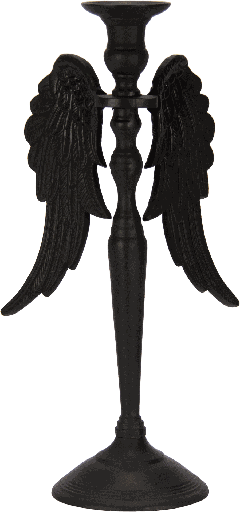 [24081A70] CUPID Kerzenständer Höhe 36,5 cm Metall schwarz