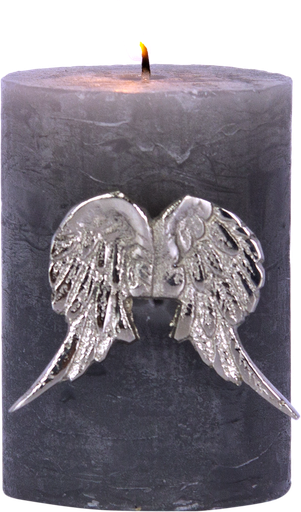 [24085A99] ANGELO Candle Pin 5,5 cm Metal antique-silver
