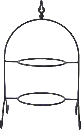 [24105A70] BOURBONE Plateholder 2-er 46,5 cm Metal black
