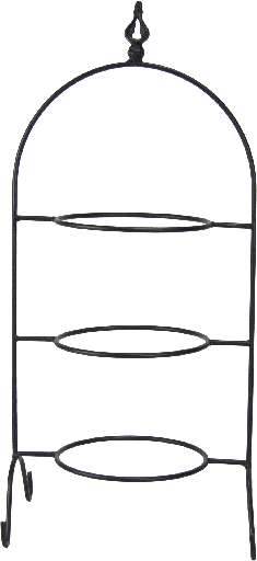[24106A70] BOURBONE Plateholder 3-er 62 cm Metal black