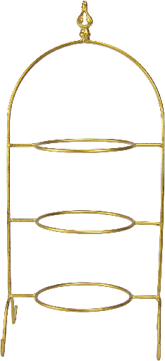 [24106A90] BOURBONE Plateholder 3-er 62 cm Metal gold