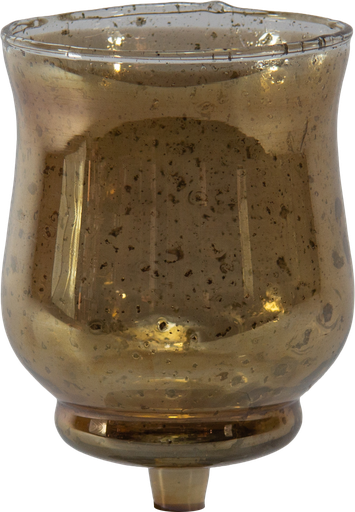 [25112A60] GRAND Teelicht-Aufsatzglas 12,5 cm Glas braun