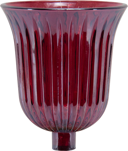 [50255A10] STELLA Candle Insert 10,5 cm Glass red