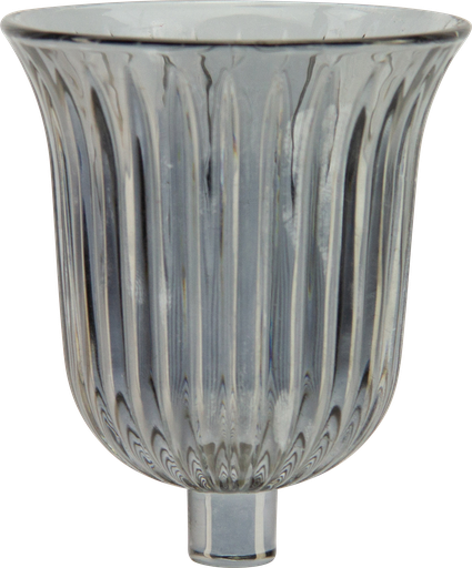 [50255A77] STELLA Teelicht-Aufsatzglas 10,5 cm Glas smoke