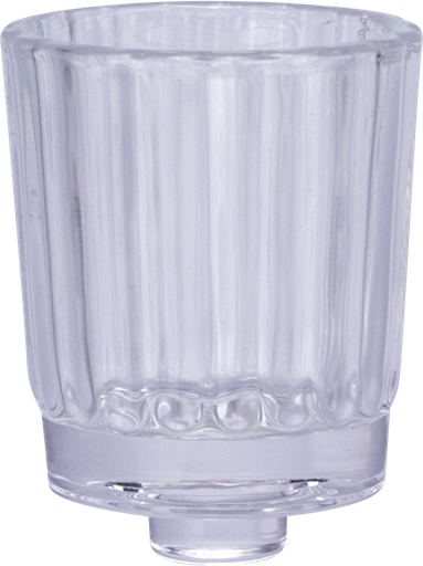 [50267A00] STRIPE Teelicht-Aufsatzglas 6,5 cm Glas klar