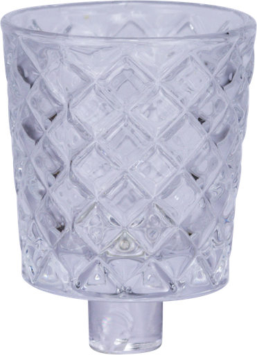 [50268A00] CRYSTAL Candle Insert 6,5 cm Glass clear