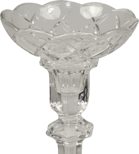 [80364A00] Bobeche Ø 10 cm Glas clear cutted