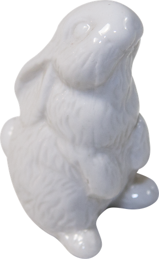 [90613A00] MINI Rabbit 6 cm Porcelain white