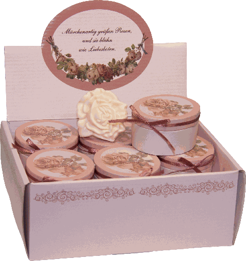 [00057A15] LA VIE EN ROSE Rosenseife 50g in Geschenkverpackung