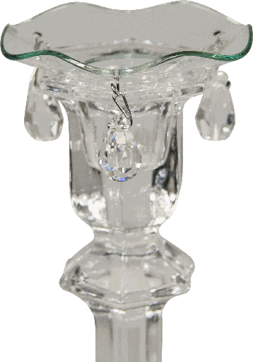 [00304A00] Bobeche Ø 7 cm with 3 Crystals Glass clear