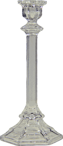 [10719A00] Candleholder Height 24 cm Glass clear