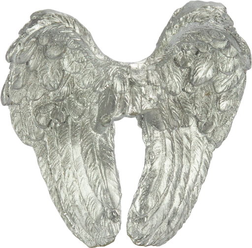 [10753A99] ANGELO Angel Wings to stick 7,5 cm Resin silver