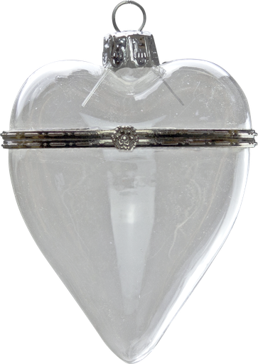 [10803A00] PRINTEMPS Heart openable to hang Glass clear