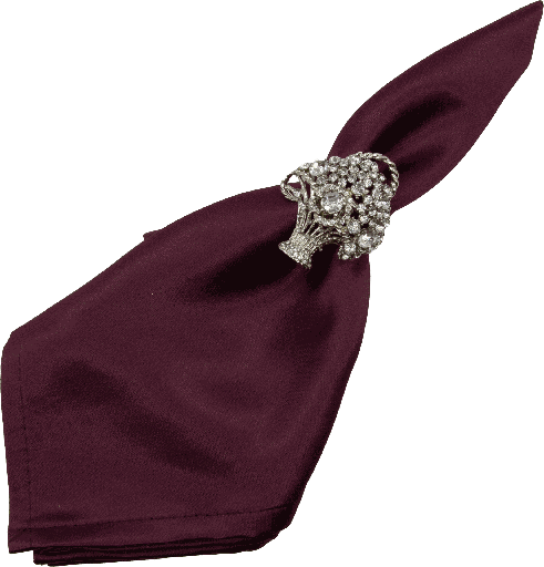 [11043A99] BOUQUET Serviettenring Metall silber